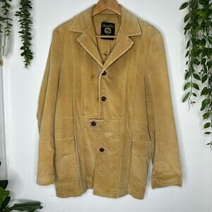 Brad Whitney Carmel Cove VTG 70s/80s Khaki Tan Corduroy Buttoned Trench Coat